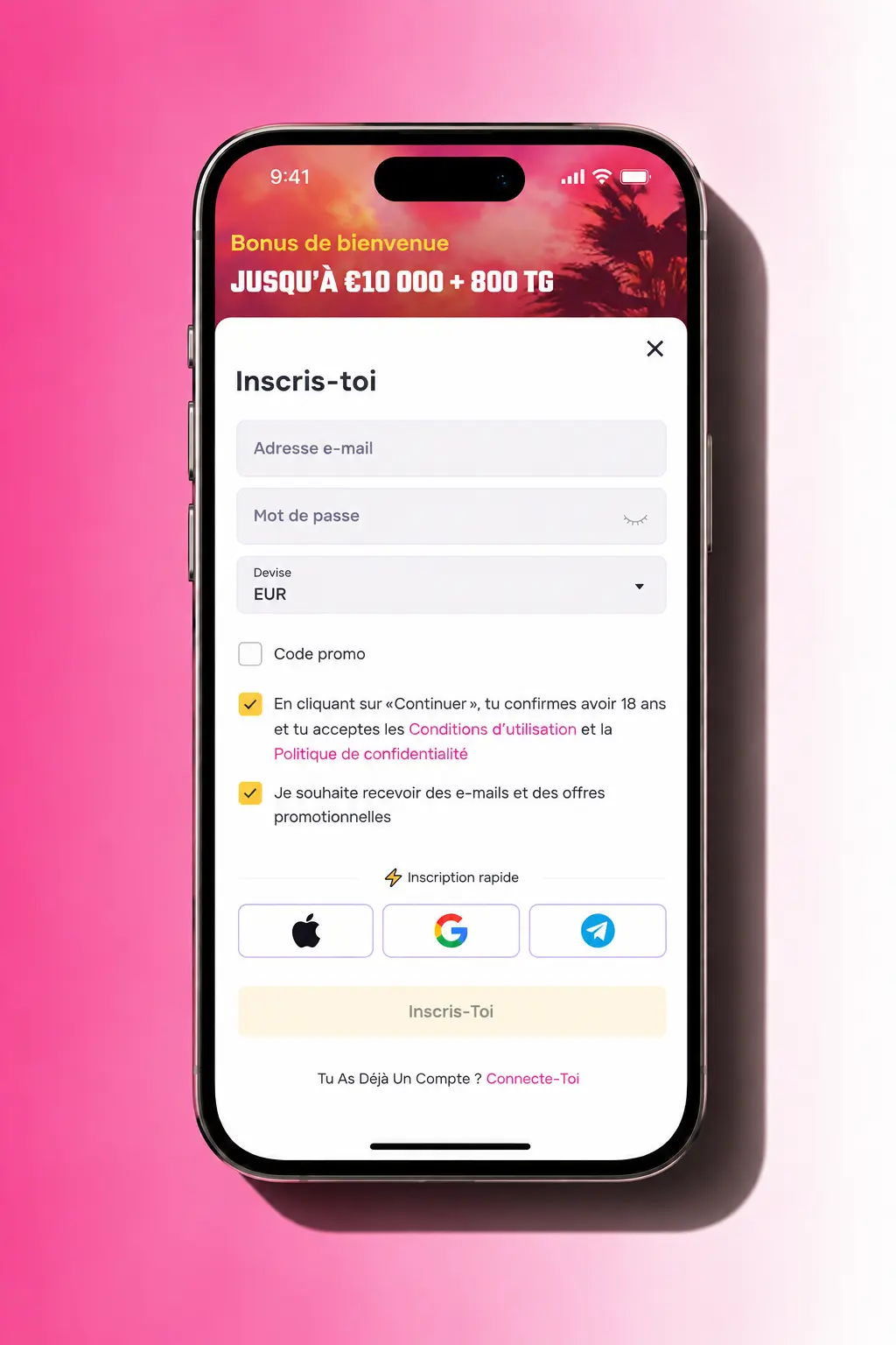 Interface de dépôt sur GTbet pour jouer à Chicken Road