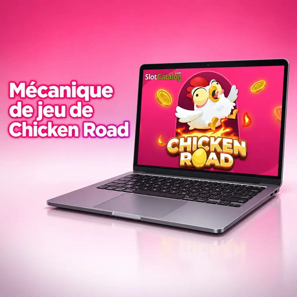 Illustration de la mécanique de jeu Chicken Road