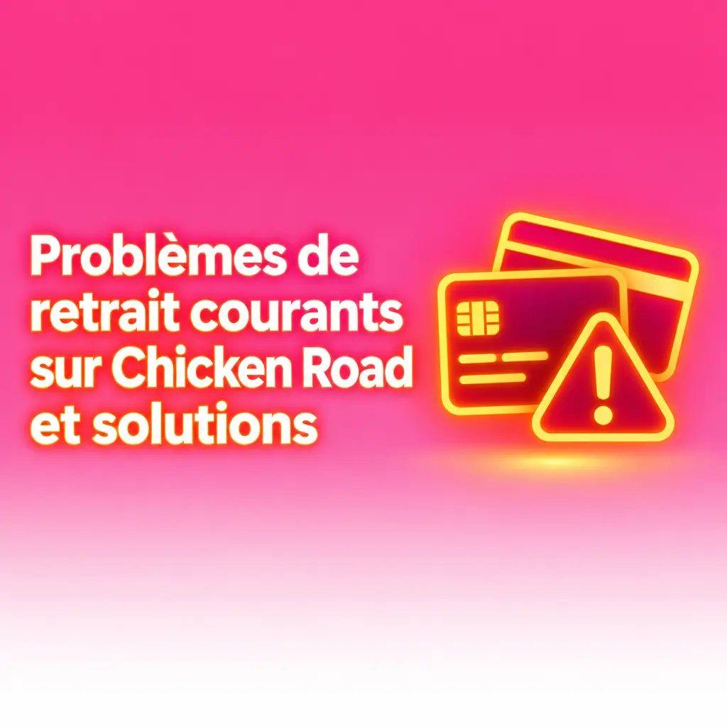 Illustration des étapes de résolution des problèmes de retrait sur Chicken Road