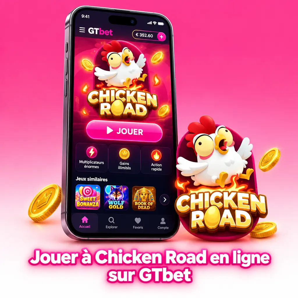 Interface du jeu Chicken Road sur GTbet